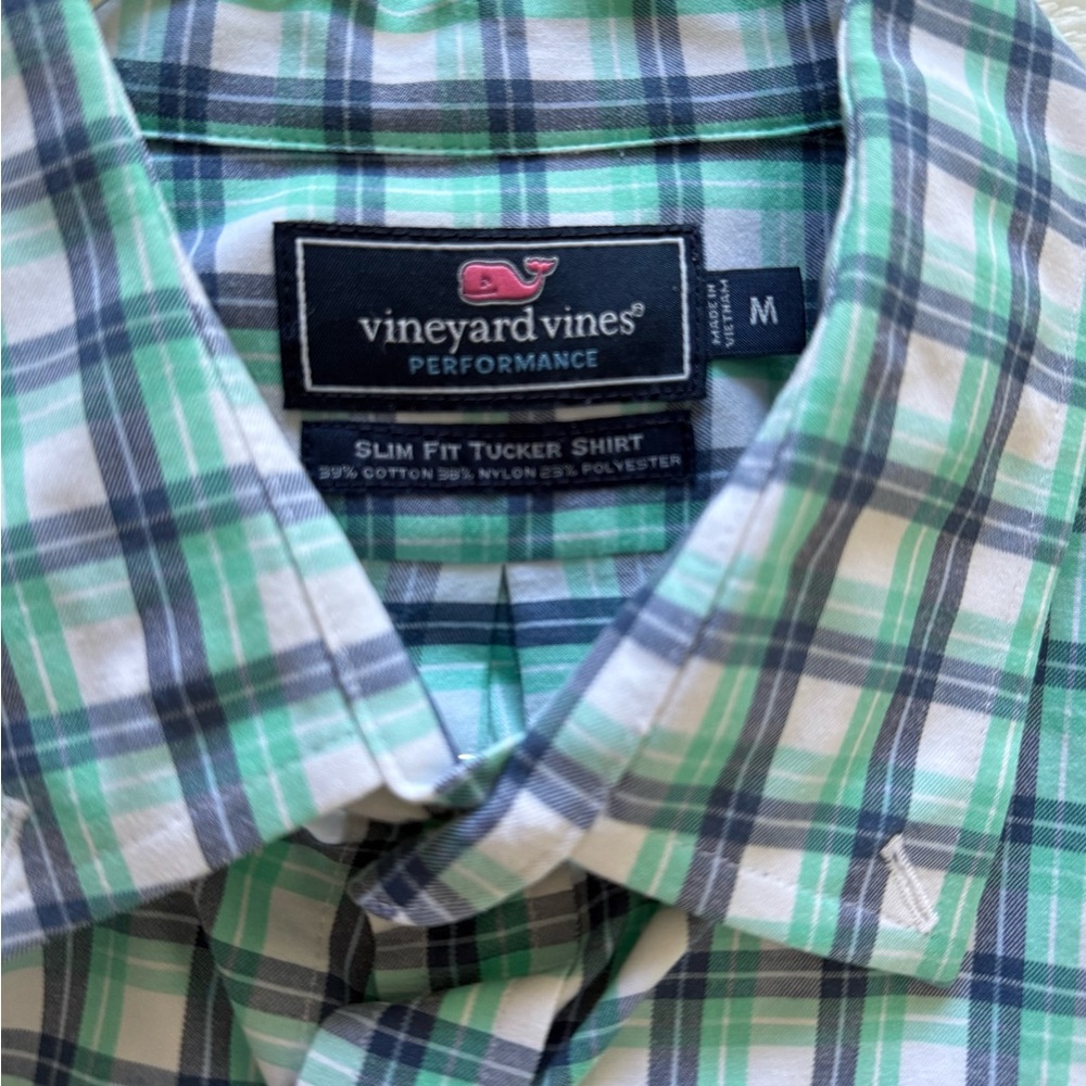 Vineyard Vines Green Plaid Men's Shirt